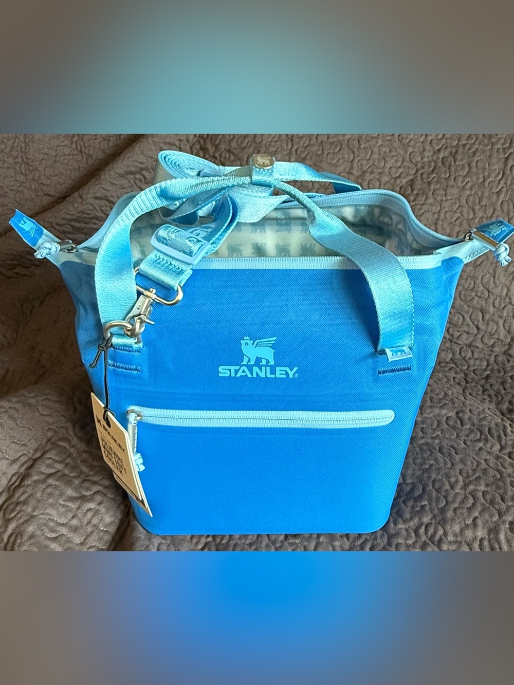 NWT Stanley All Day Julienne Mini Cooler Azure Blue 10 can - Picture 7 of 13